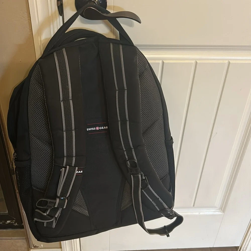 SwissGear Black and Gray Backpack with Padded Straps